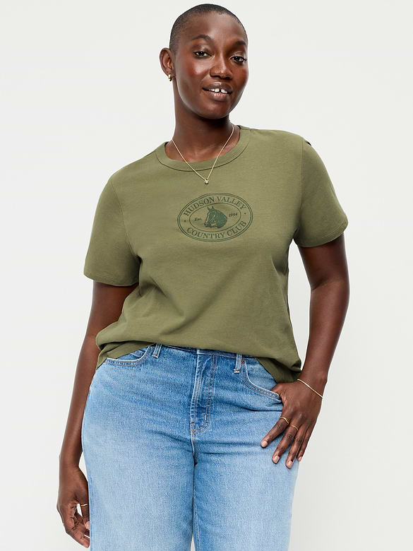 EveryWear Crew-Neck Graphic T-Shirt
