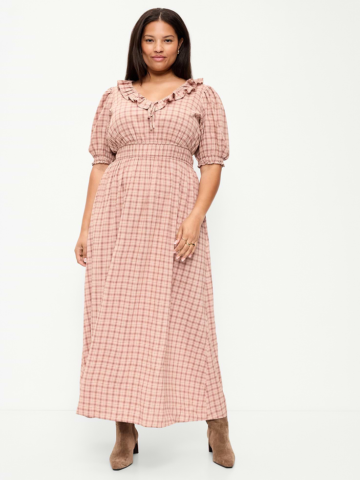 Image number 9 showing, Ruffle-Trim Boho Maxi Dress