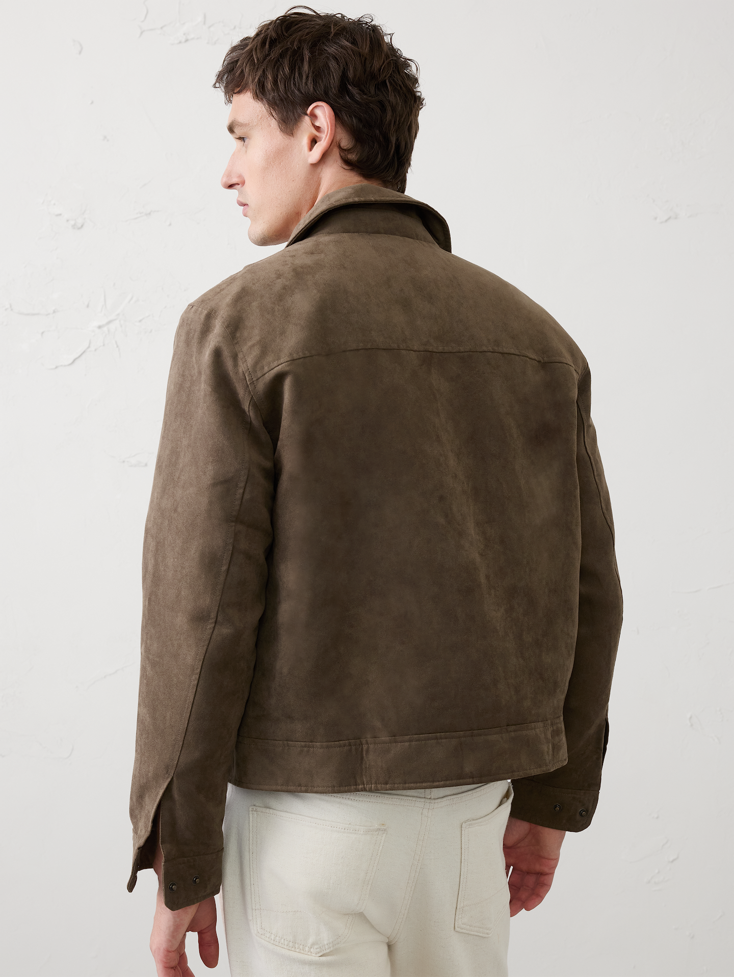 Image number 2 showing, Vegan Suede Zip Jacket