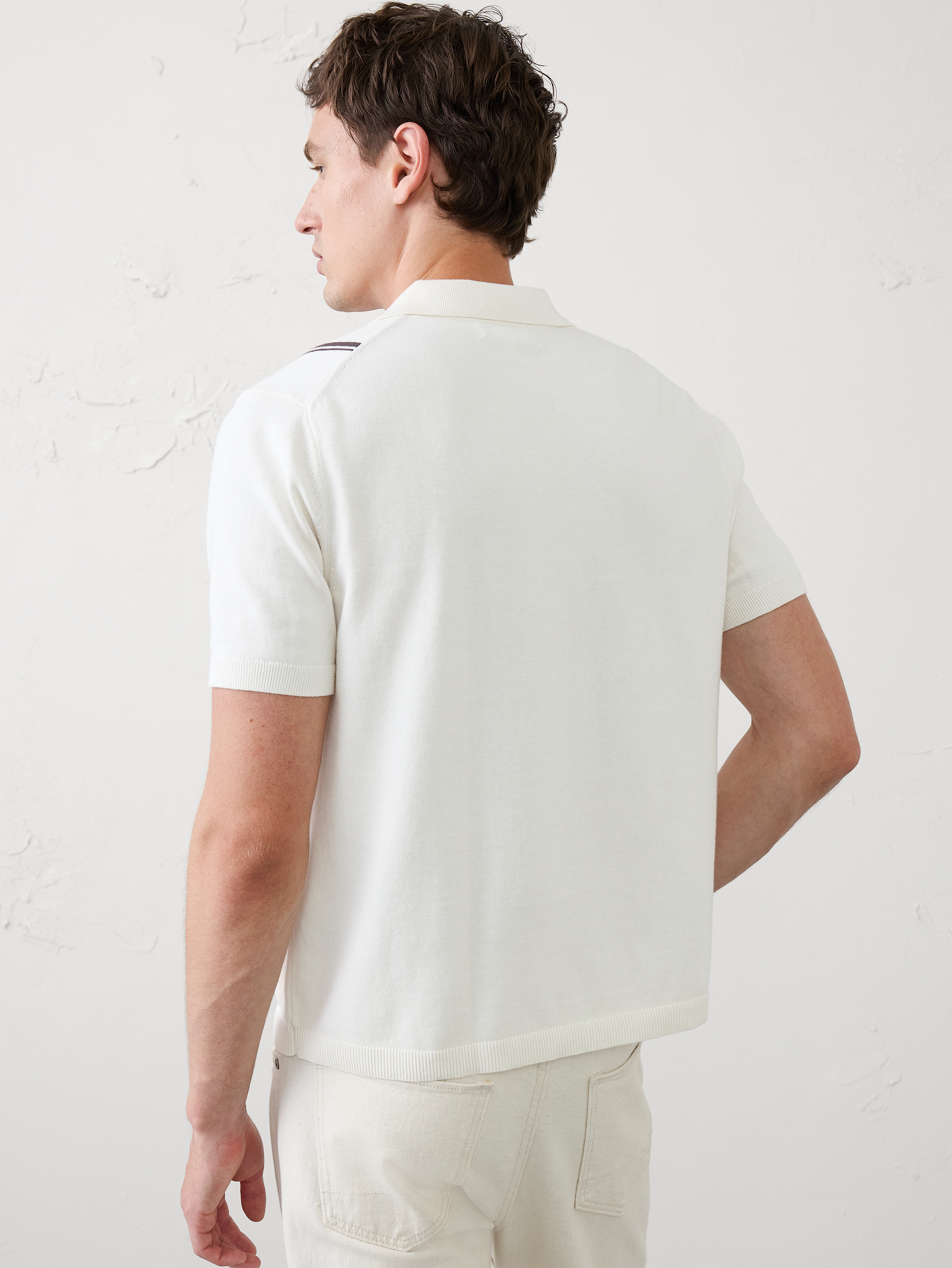 Image number 2 showing, Striped Button-Down Sweater Polo