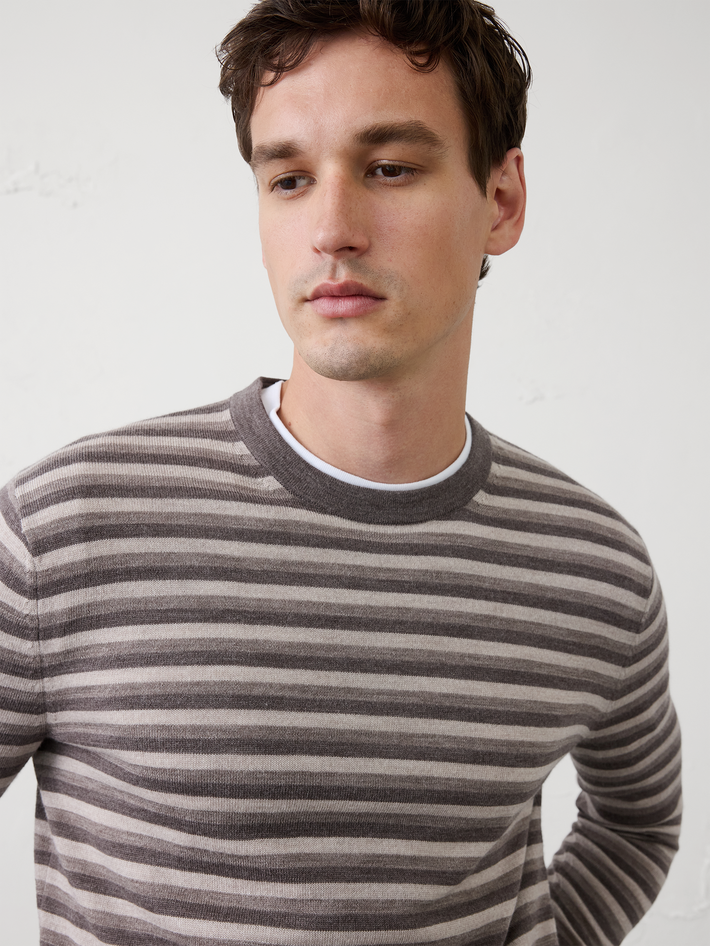 Image number 3 showing, Merino Wool Crew-Neck Sweater