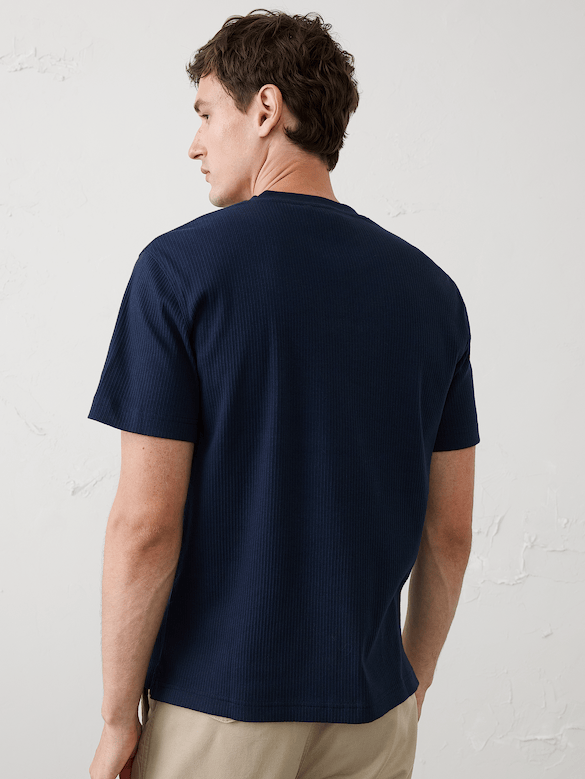 Standard-Fit Light Pointelle Henley