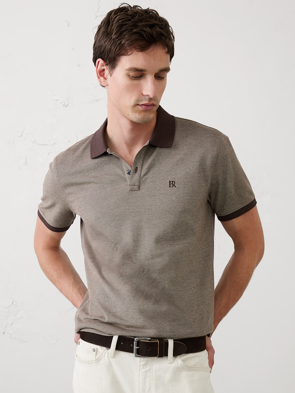 Standard-Fit Pique Polo