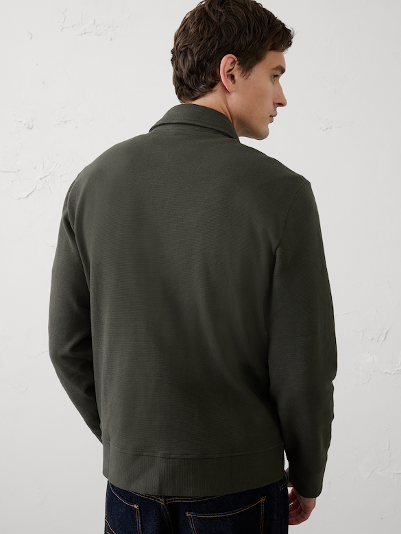 Ottoman Quarter-Zip Pullover Polo