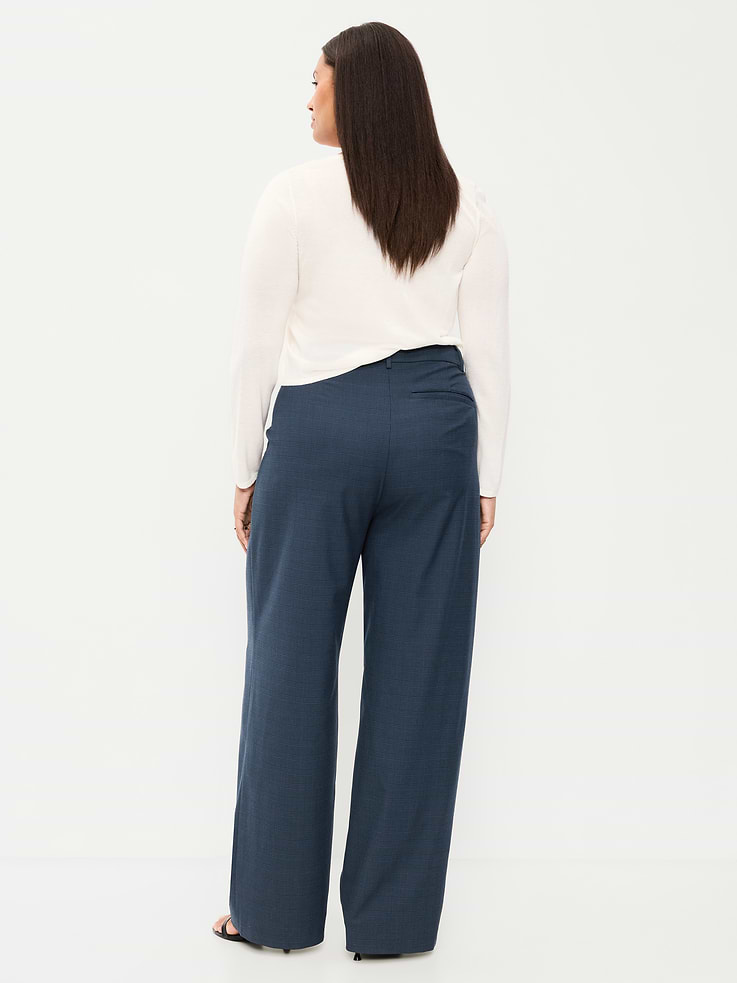 Image number 9 showing, High-Waisted Taylor Trouser Wide-Leg Pants