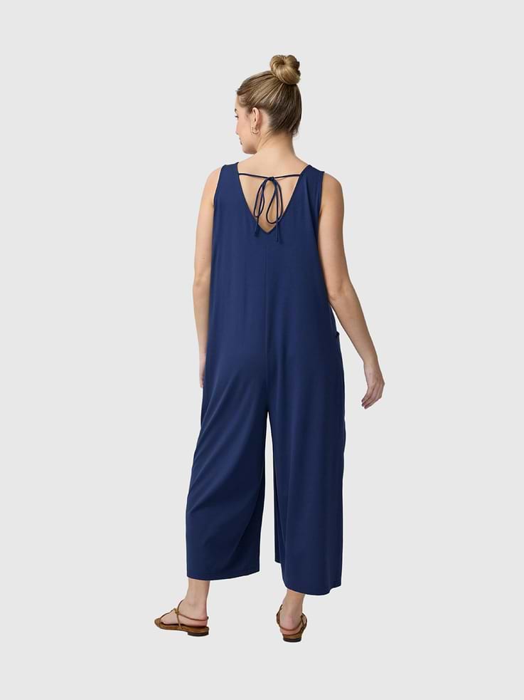 Image number 2 showing, Ingrid and Isabel Lisbon Wide-Leg Sleeveless Maternity Jumpsuit