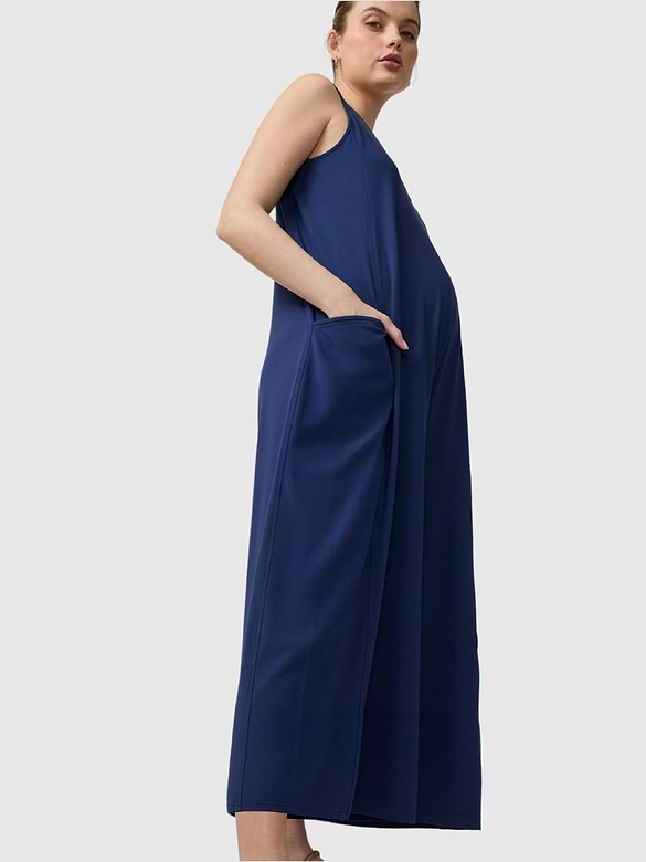 Ingrid and Isabel Lisbon Wide-Leg Sleeveless Maternity Jumpsuit