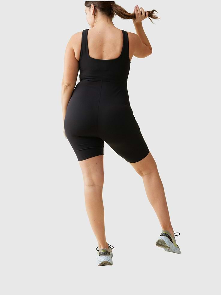Image number 4 showing, Ingrid and Isabel The Short Maternity Active Unitard Jumpsuit
