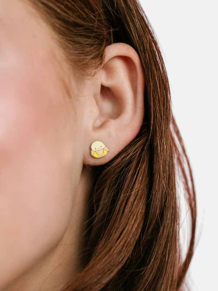 Image 2 of 2, Pierced Co Squishmallows Junie Screwback Earrings