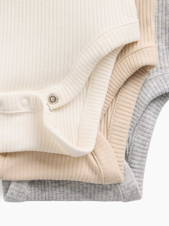 Baby First Favorites TinyRib Bodysuit (3-Pack)