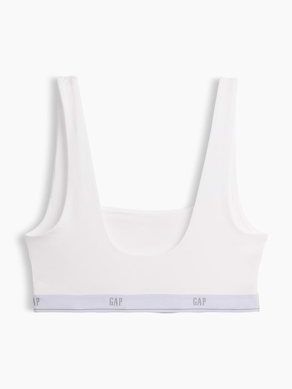 SoftMade Organic Stretch Cotton Gap Logo Bralette