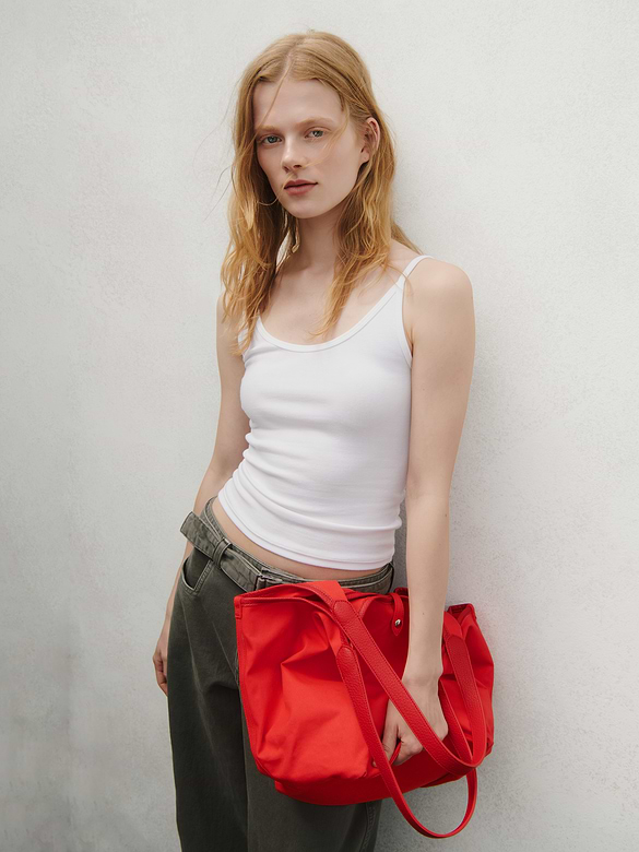 Canvas Slouchy Tote Bag