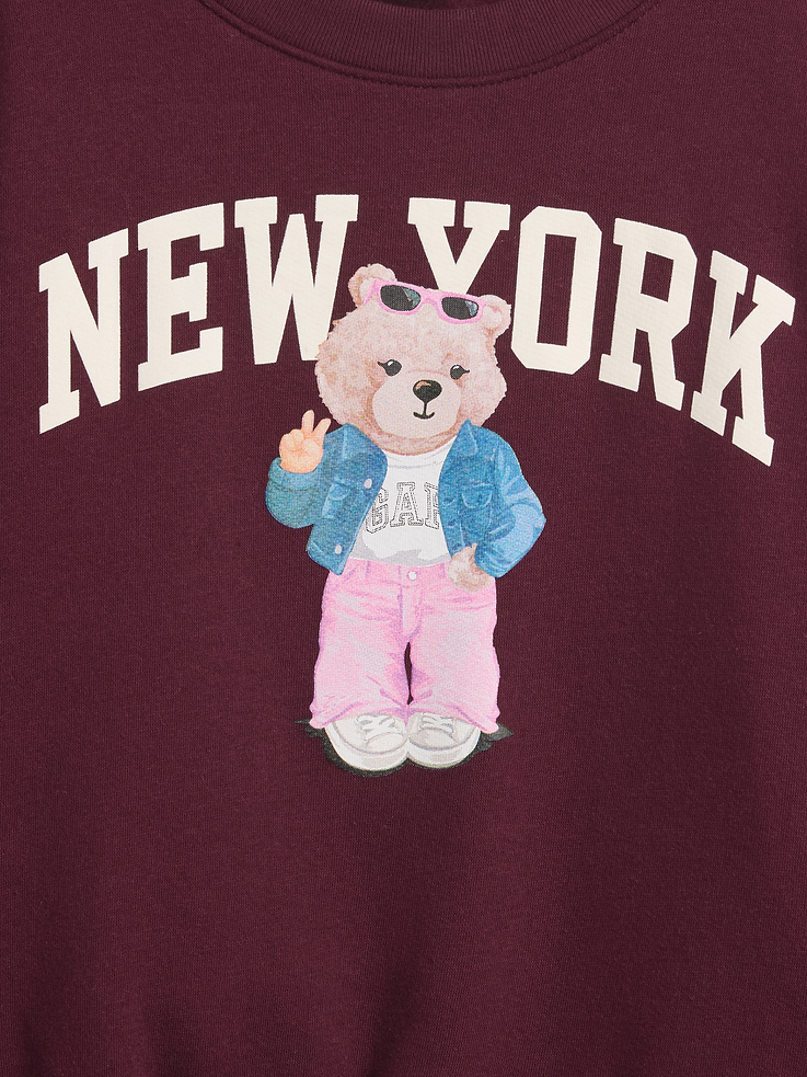 Image number 3 showing, Kids Relaxed Wedge Crewneck Sweatshirt