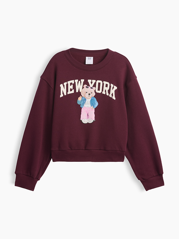 Kids Relaxed Wedge Crewneck Sweatshirt
