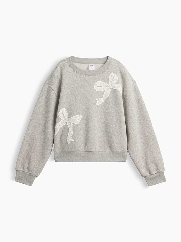 Kids Relaxed Wedge Crewneck Sweatshirt