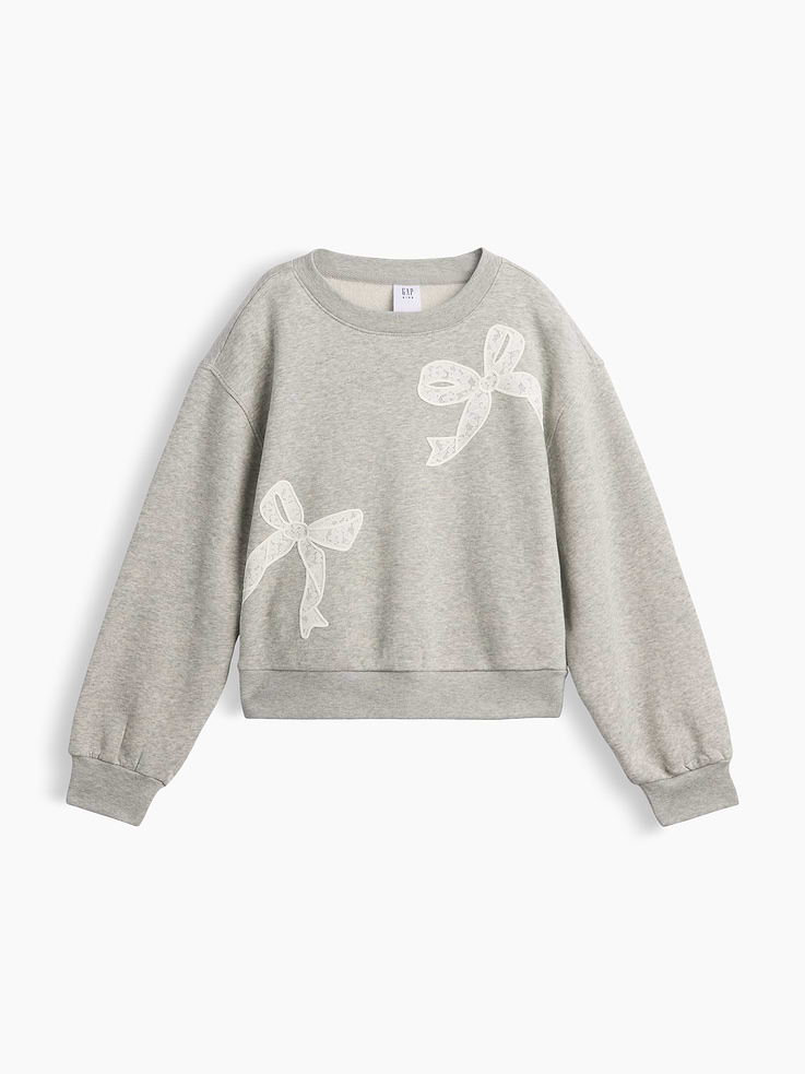 Image number 1 showing, Kids Relaxed Wedge Crewneck Sweatshirt