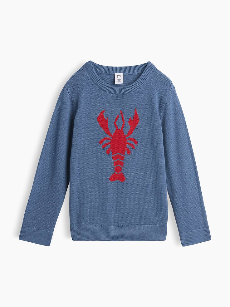 Image number 1 showing, babyGap Lobster Intarsia Sweater