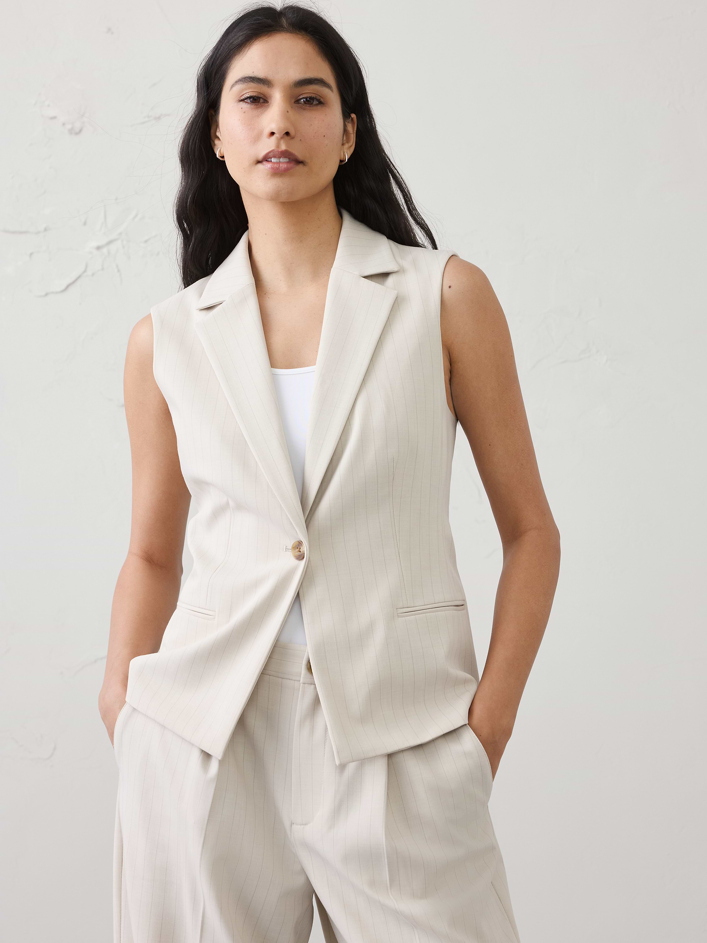 Image number 1 showing, Long Lapel Vest