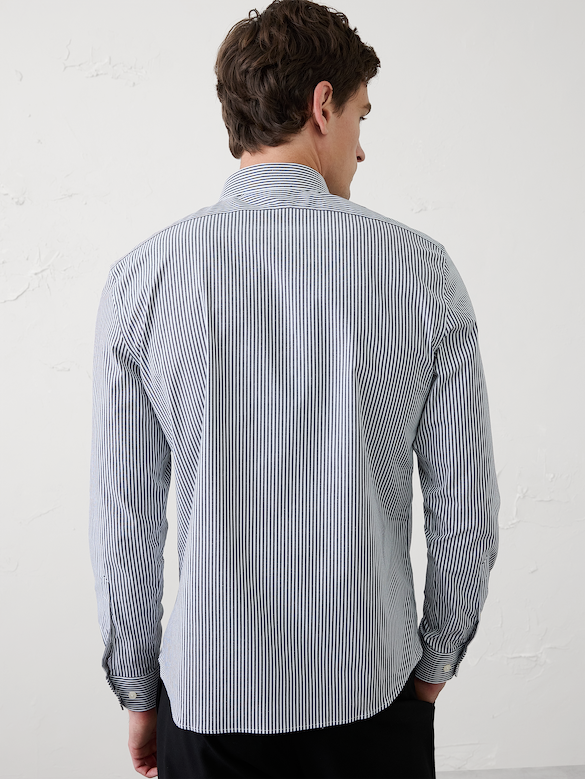 Slim-Fit Untucked Dress Shirt