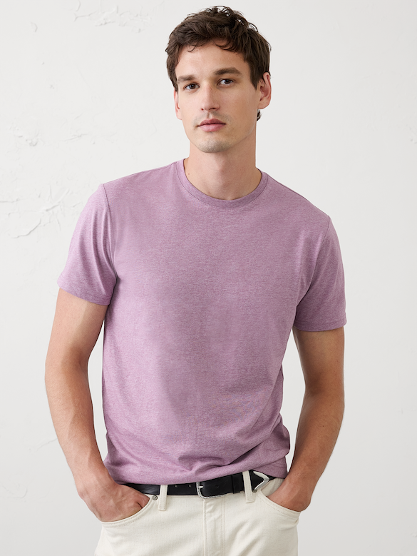 Standard-Fit Premium Wash Crew-Neck T-Shirt
