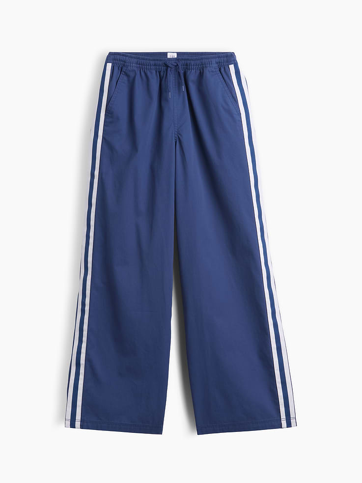 Image number 1 showing, Kids Relaxed Pull-On Twill Track Pants