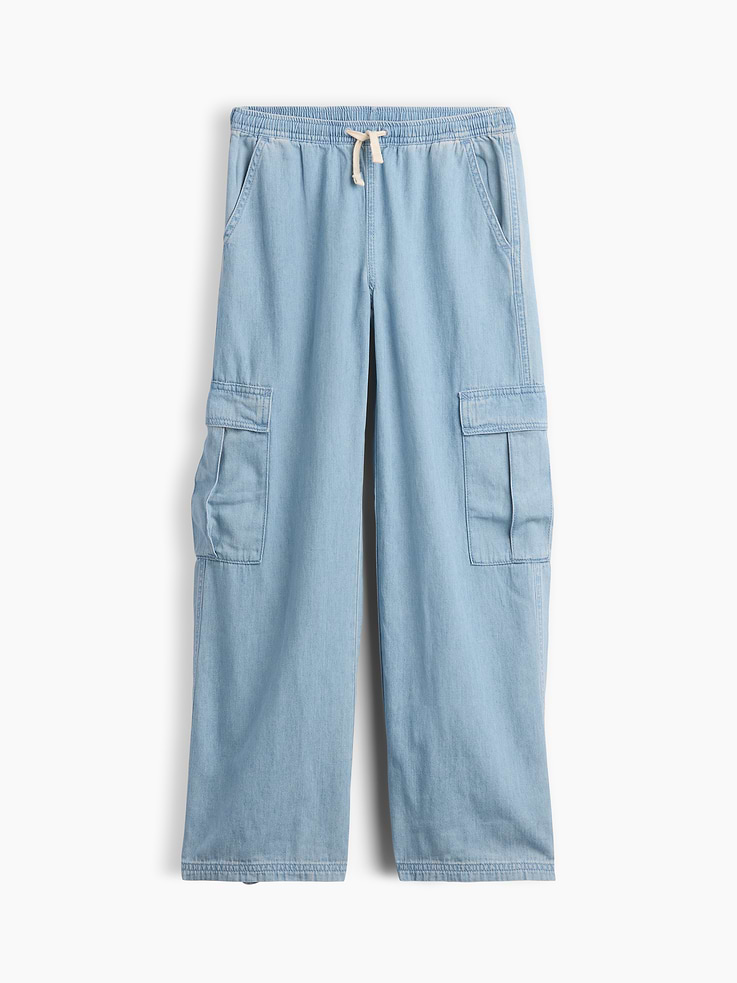Image number 1 showing, Kids Relaxed Pull-On Cargo Pants