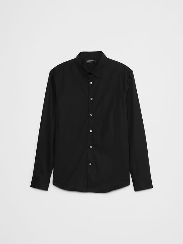 Slim-Fit Untucked Dress Shirt