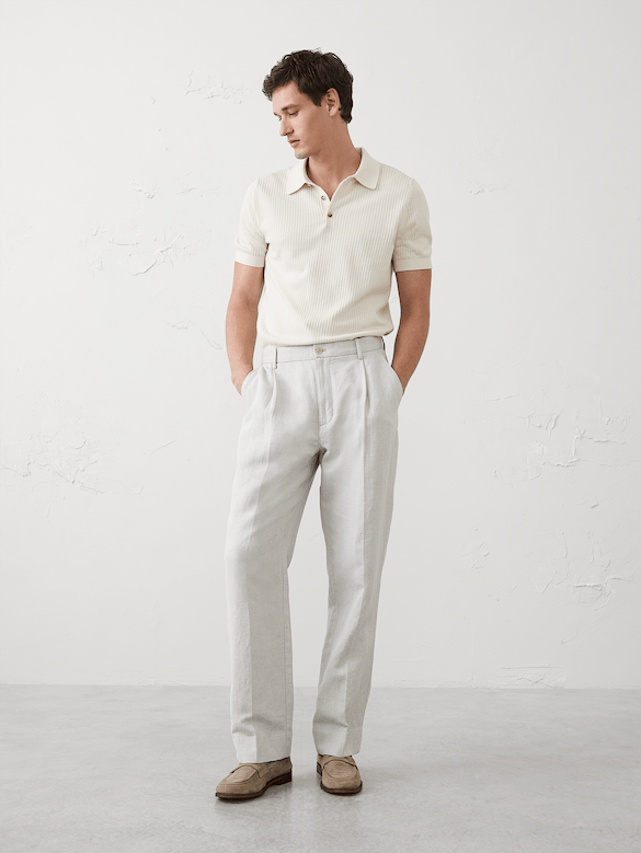 Textured Sweater Polo