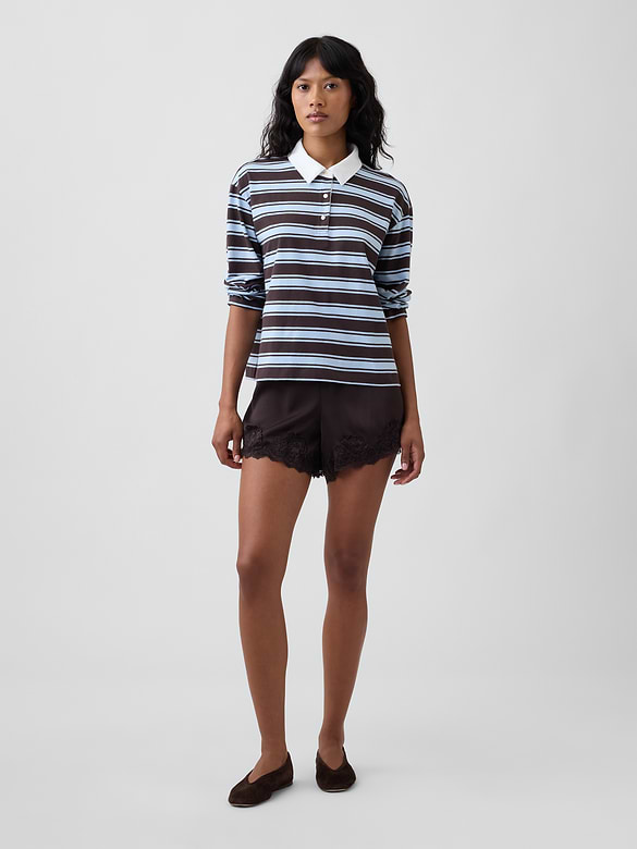 Relaxed Rugby Polo Shirt