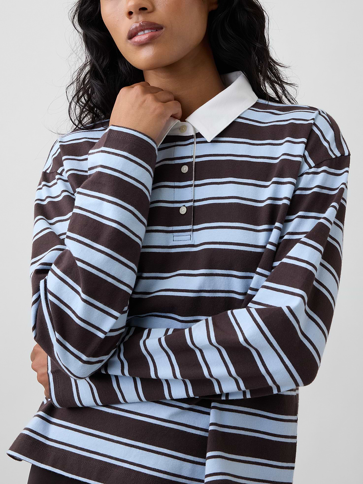 Image number 4 showing, Relaxed Rugby Polo Shirt