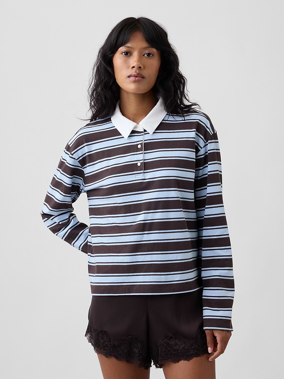 Relaxed Rugby Polo Shirt
