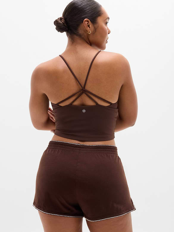 Airy Cotton Terry Mid Rise Picot Shortie