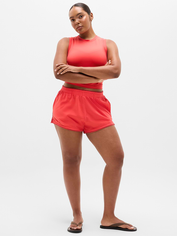 Airy Cotton Terry Mid Rise Picot Shortie
