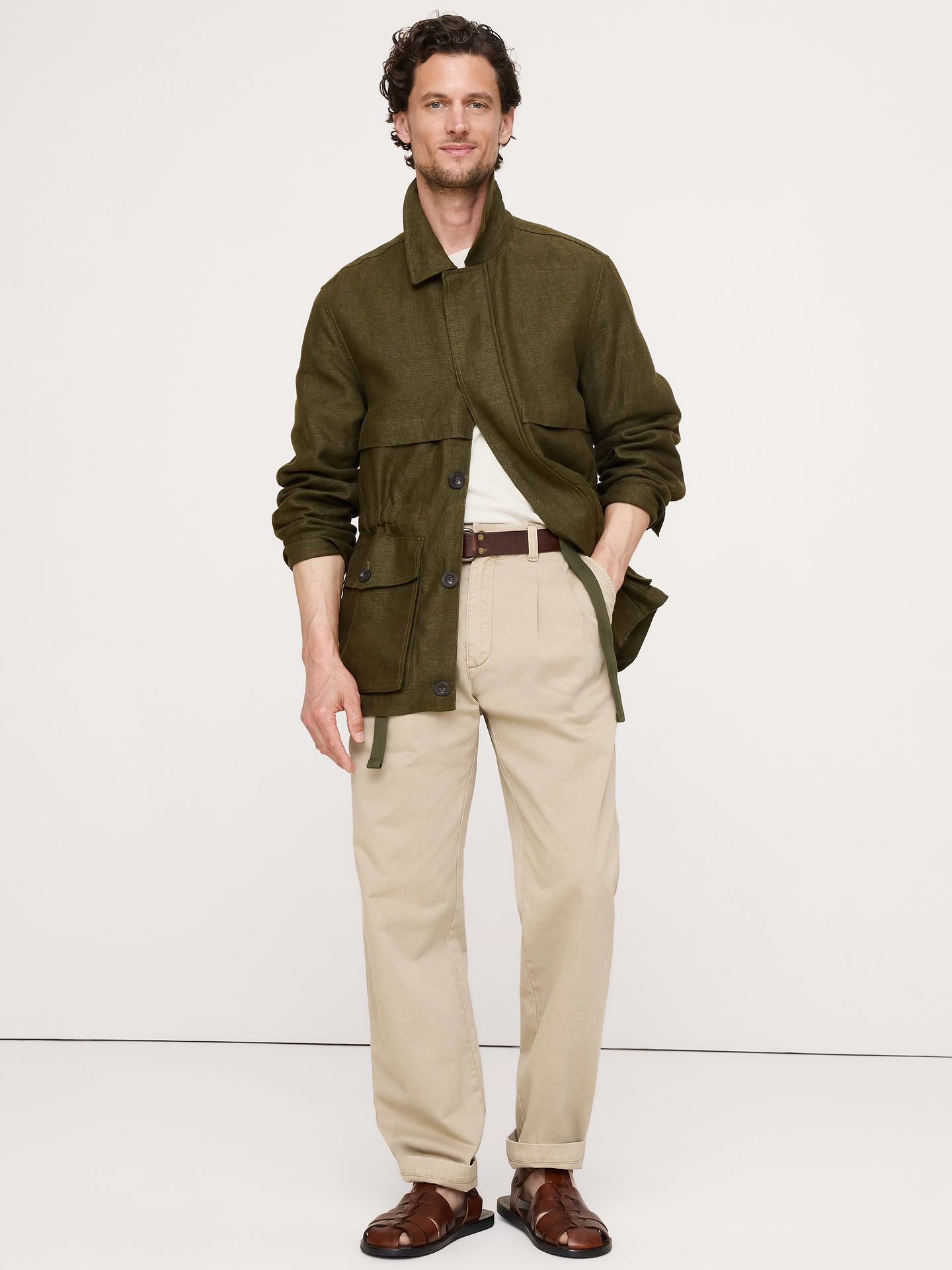 Image number 1 showing, Archive Reissue Straight Pleated Chino