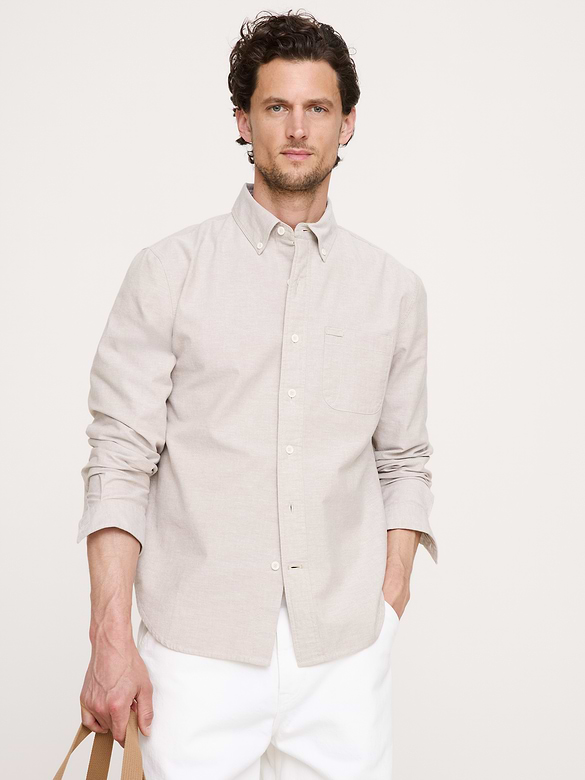 Chemise Oxford de coton coupe standard