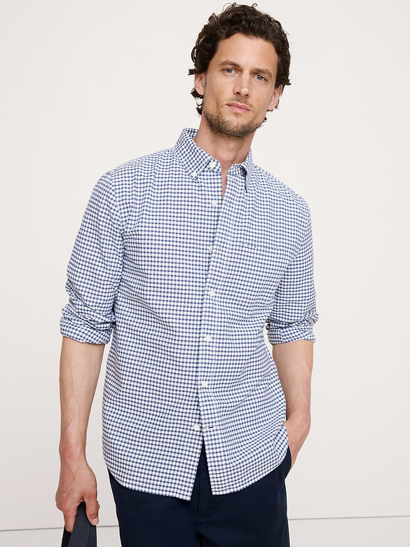 Standard-Fit Cotton Oxford Shirt