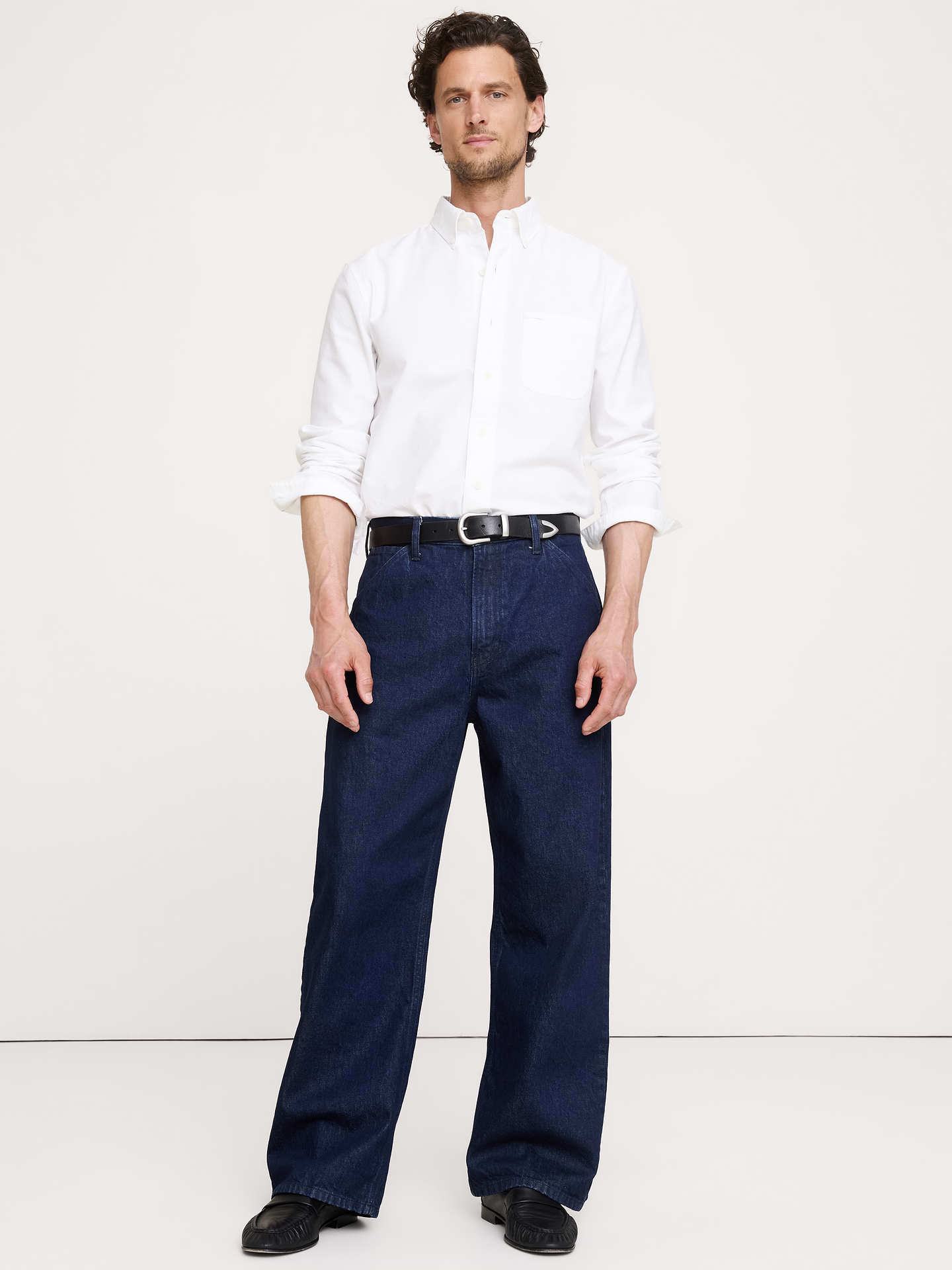 Image number 1 showing, Standard-Fit Cotton Oxford Shirt