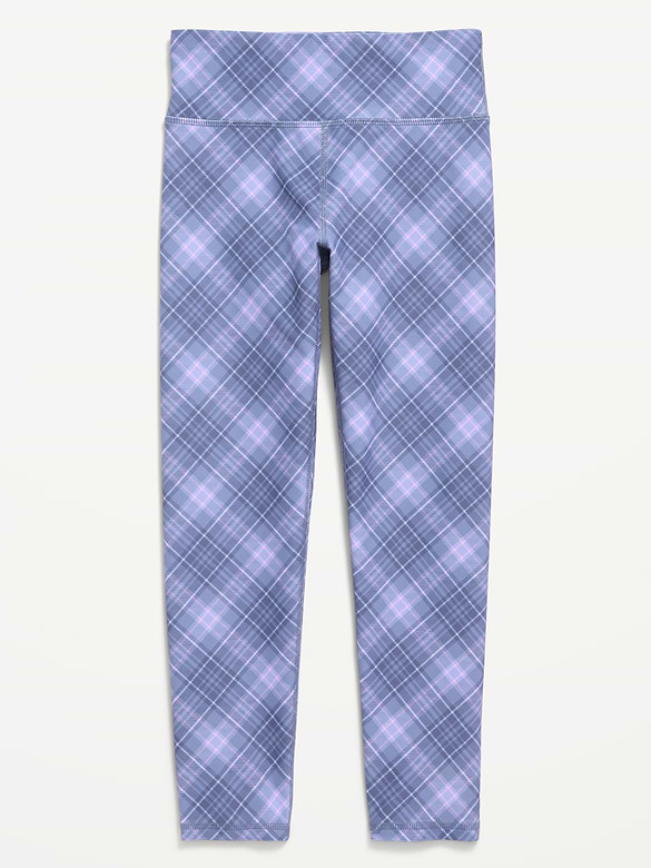 High-Waisted PowerSoft 7/8-Length Side-Pocket Leggings for Girls