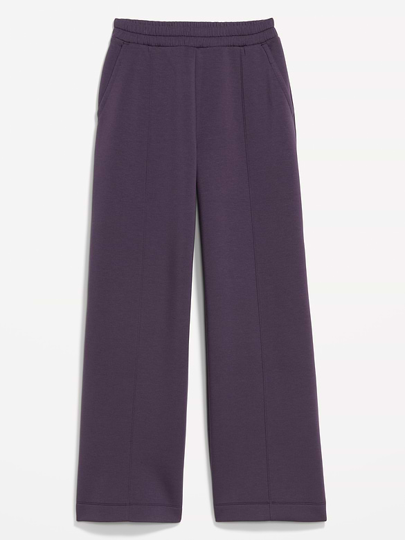High-Waisted Bounce Fleece Wide-Leg Sweatpants