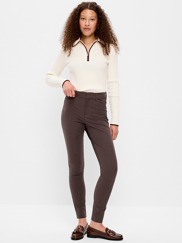 High-Waisted Pixie Skinny Ankle Pants