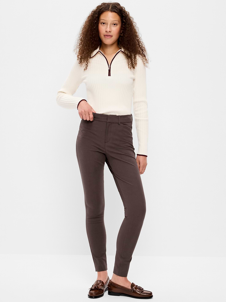 Image number 1 showing, High-Waisted Pixie Skinny Ankle Pants