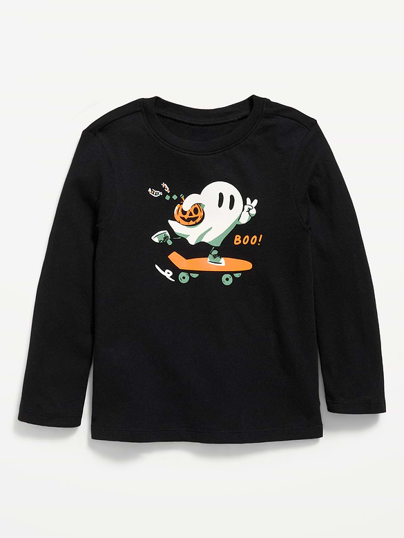 Long-Sleeve Unisex Graphic T-Shirt for Toddler