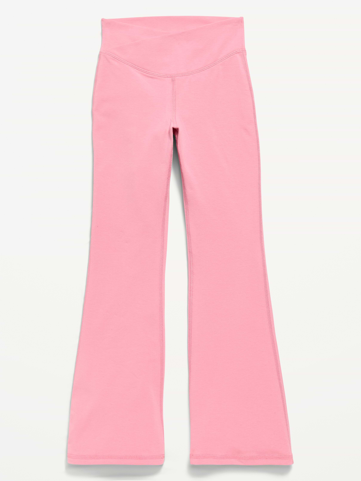 Image number 4 showing, High-Waisted PowerChill Crossover Flared Leggings for Girls
