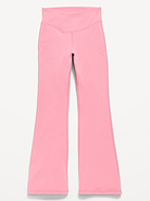 Image number 4 showing, High-Waisted PowerChill Crossover Flared Leggings for Girls
