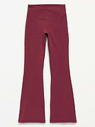 Image number 4 showing, High-Waisted PowerChill Crossover Flared Leggings for Girls