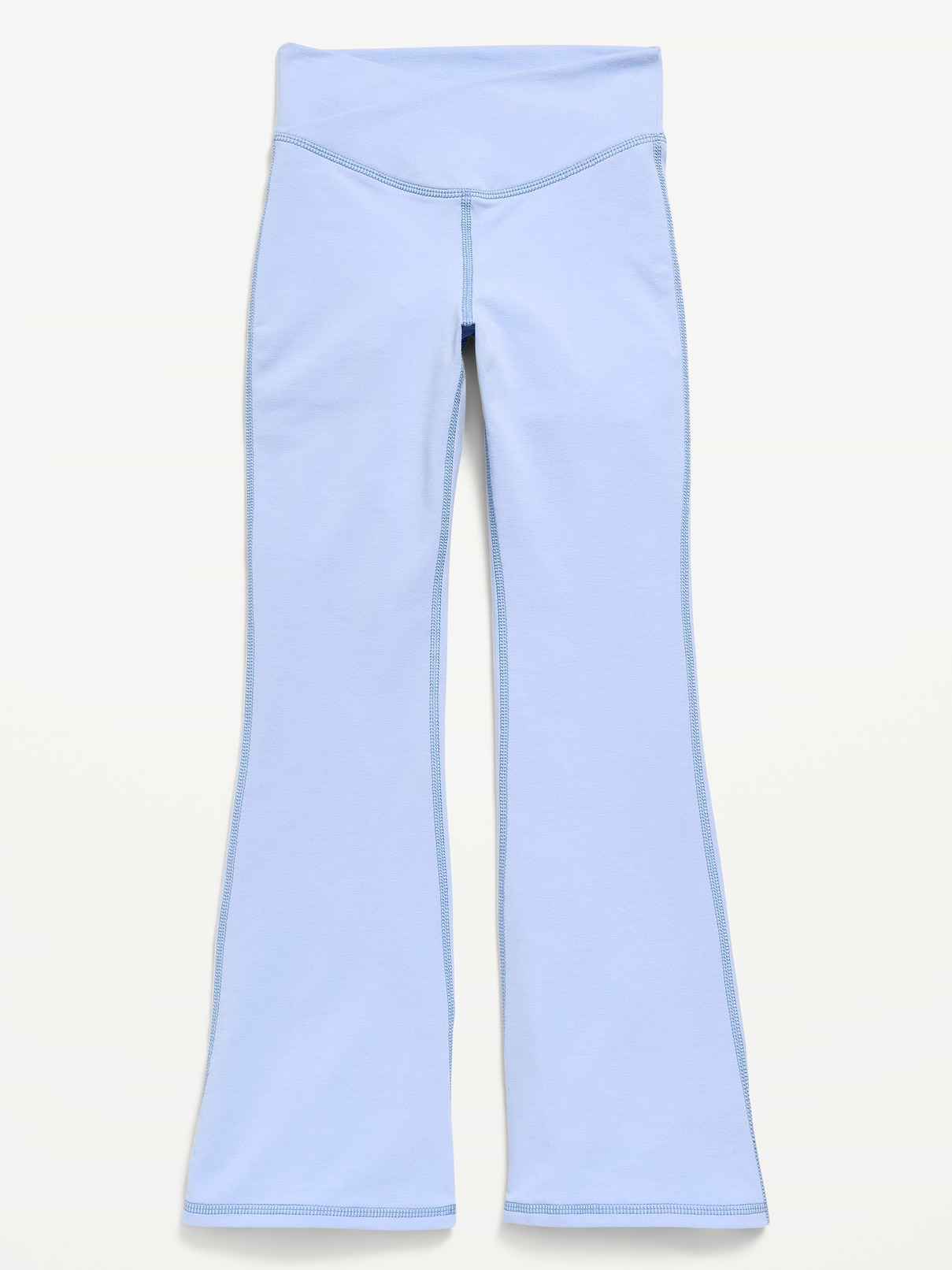 Image number 4 showing, High-Waisted PowerChill Crossover Flared Leggings for Girls