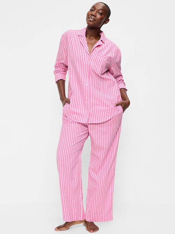 Poplin Pajama Pant Set