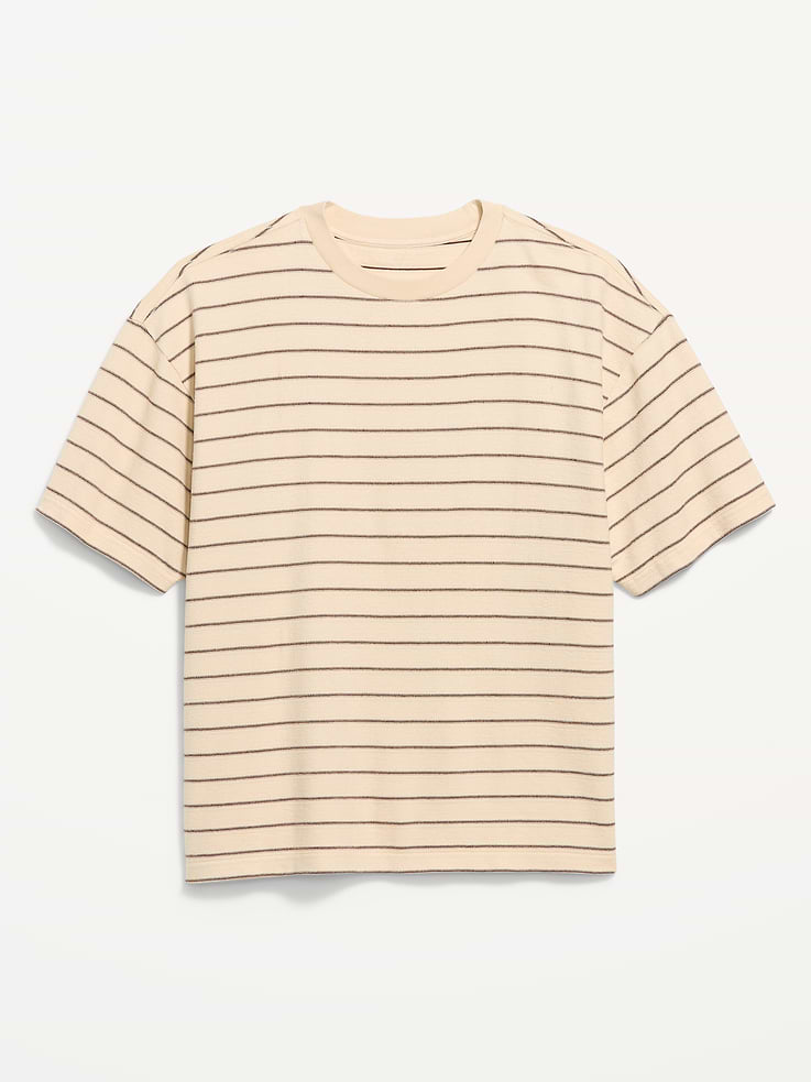 Image number 3 showing, Oversized Heavyweight Garment-Washed T-Shirt