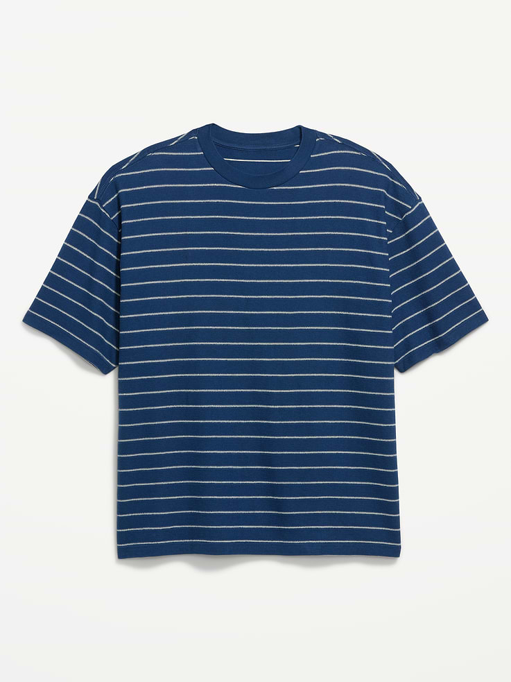 Image number 3 showing, Oversized Heavyweight Garment-Washed T-Shirt