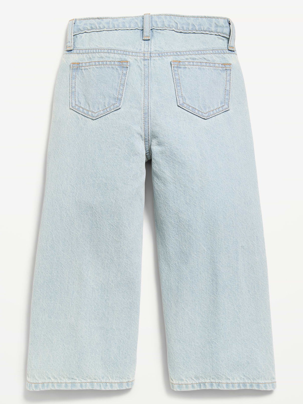 Image number 2 showing, Super Baggy Lace-Trim Wide-Leg Jeans for Toddler Girls